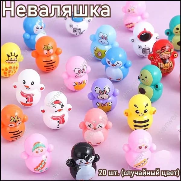 Премиальная миниатюрная неваляшка в мультяшном дизайне для развития ребенка
