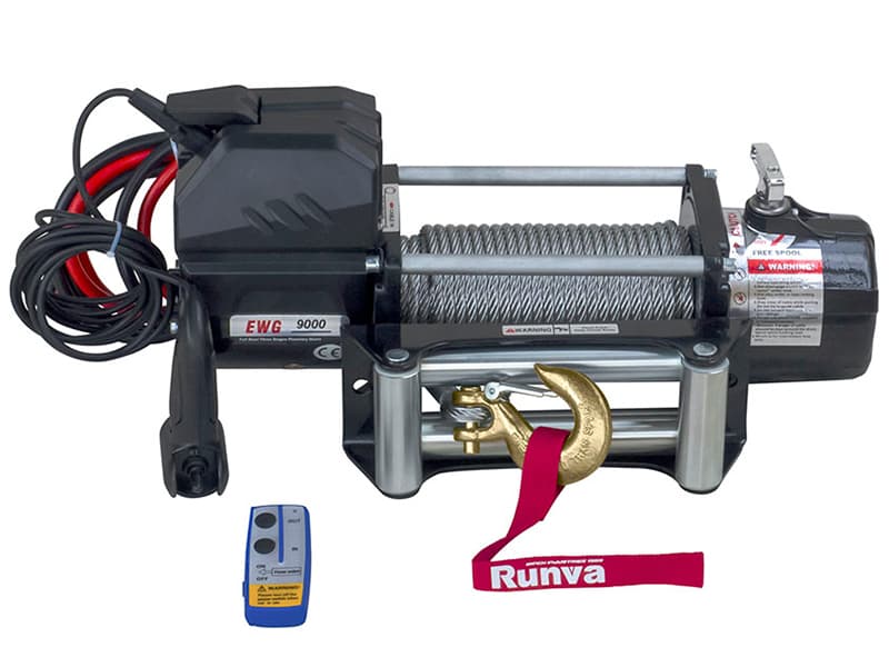 Лебедка Runva Magnum 9000, 4080 кг, 12V, стальной трос