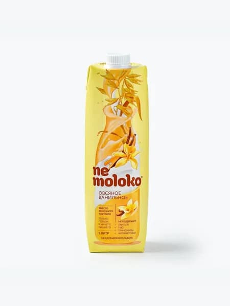 Растительный напиток Nemoloko, ванильный, овсяный, обогащённый витаминами и минеральными веществами, 1 л
