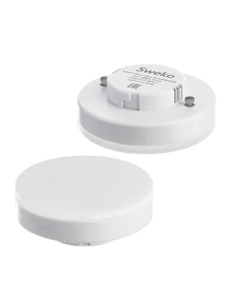 Лампа светодиодная Sweko 42LED, GX53, 15W, 125 Вт, 6500К, холодный свет, 75х25 мм (38254)
