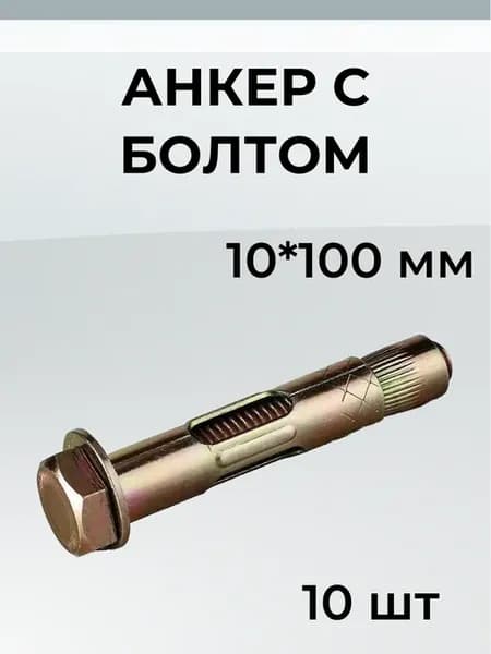 Анкер с болтом 10х100 мм (10 шт )