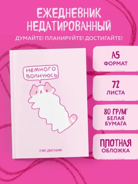 Панкейки. Немного волнуюсь. Ежедневник недатированный (А5, 72 л.)