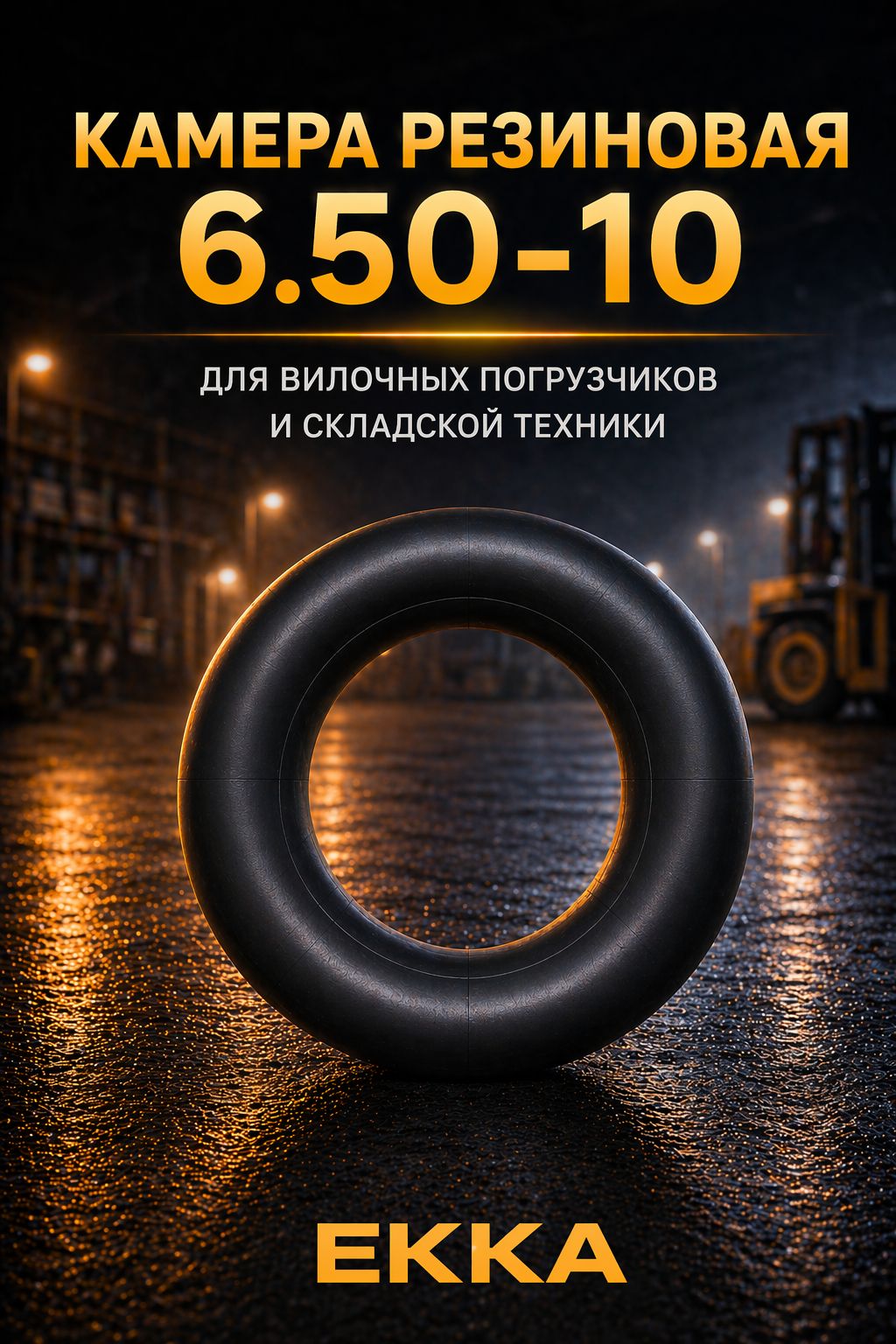 Камера для шины 6.50-10 на вилочный погрузчик
