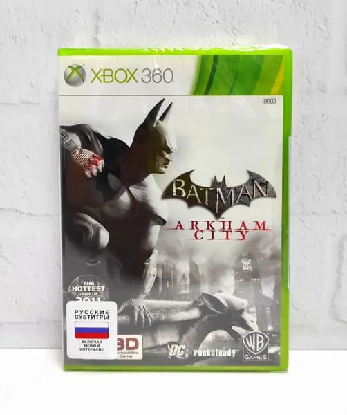 Batman Arkham City Аркхем Сити Русские субтитры Видеоигра на диске Xbox 360. Товар уцененный