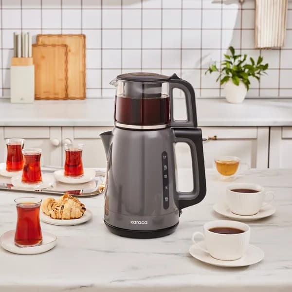 Karaca Mega Tea 1501 35 Чайная машина с емкостью для заваривания чая серый