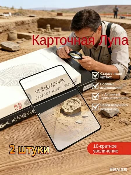 Лупа 10-кратная, диаметр: 120 мм