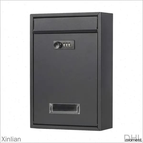 Почтовый ящик 320 мм x 217 мм x 84 мм, черный матовый