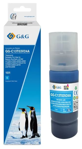 G&G 101 - C13T03V24A Чернила голубой 70 мл