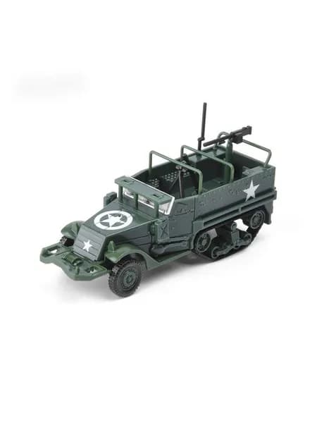 Зеленая американская полугусеничная бронированная машина M3 1: 72 в сборке 4D