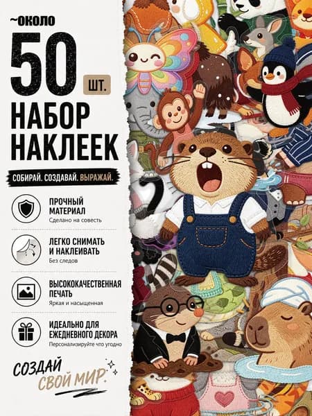 Стикеры 50 шт., листов: 50