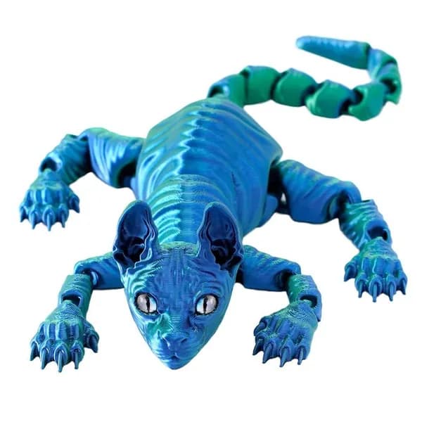 Сфинкс Котик Подвижный, Игрушка Антистресс, 3D-печать