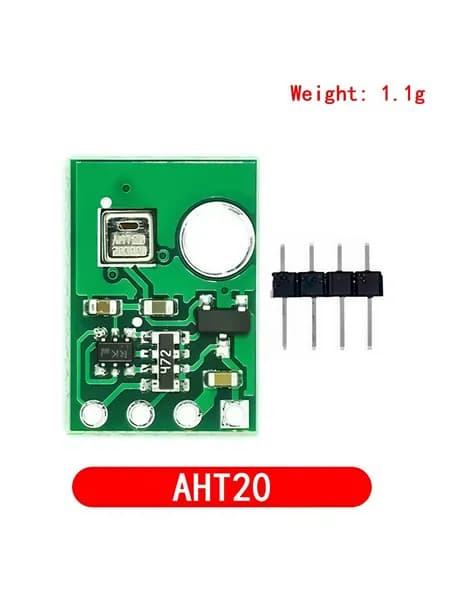 Модуль датчика температуры и влажности AHT20, интерфейс I2C, с монтажными штифтами