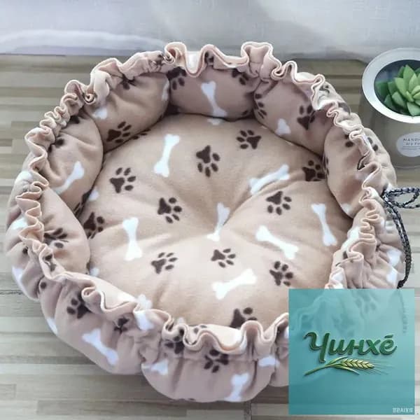 Лежанки для кошек и собак, мягкие двусторонние домики для питомцев