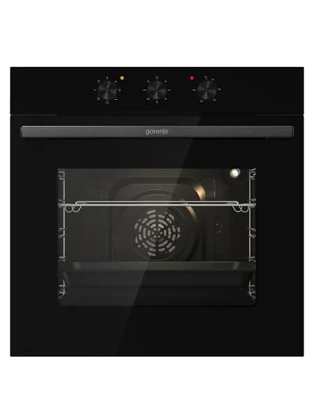 Gorenje BO6725E02ABGN Электрический духовой шкаф, встраиваемый, 59,5 см, утапливаемые ручки, черный