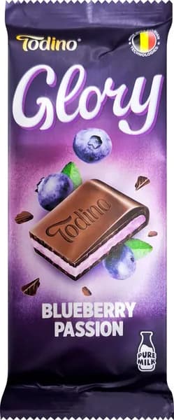 Кондитерская плитка GLORY с чернично-йогуртовой начинкой, 75г
