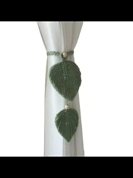 Подхваты для штор "Лист" изумрудные, Boho Style