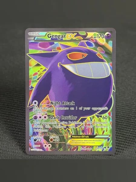 Портативные карты PKM R Настройка и прокси высококачественной фольги Gengar-EX Phantom Forces#114