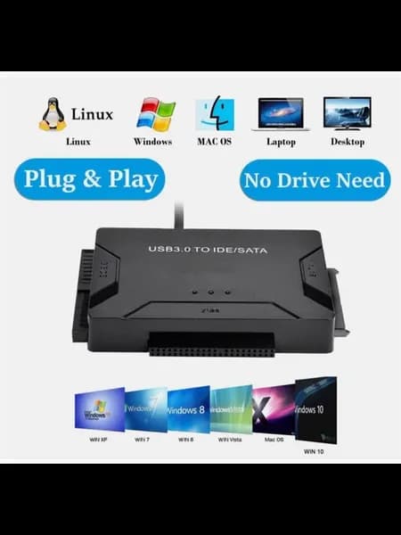 Адаптер SATA IDE к USB 3.0 для HDD и SSD