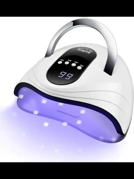 Uv лампа 120w 4 таймера белая с ручкой