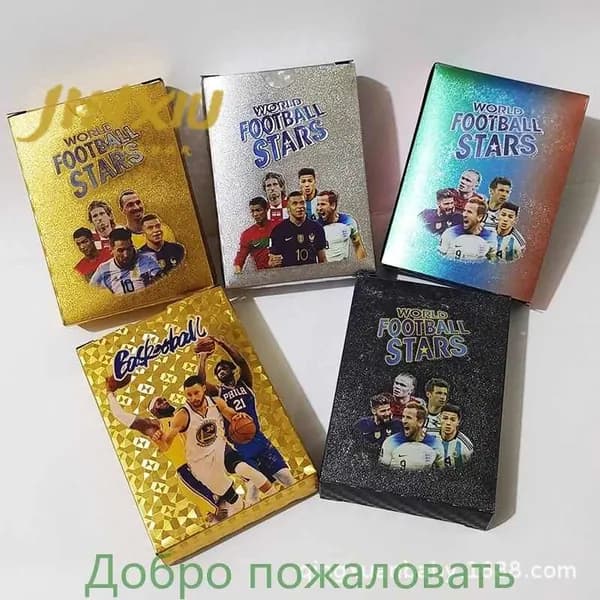 55 Карточек Футбольных Звезд. Коллекция Карточек Футбольных Игроков Месси, Роналду, Football Star CardДобро пожаловать в магазин