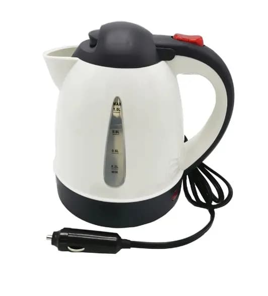 Электрический чайник электрический (24V/250W, дисковый нагреватель), белый
