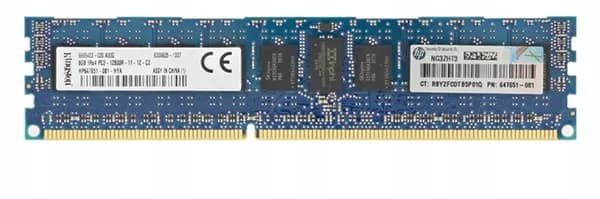 HP Оперативная память 8Gb 647651-081 1600 ECC DDR3 REG LP серверная PC3-12800R LV 240pin DDR3, 1600 МГц, 1 x 8 ГБ (647651-081)