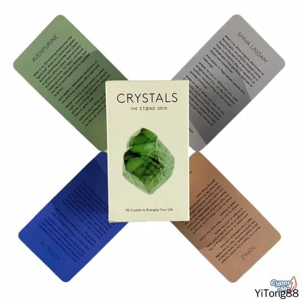 Карты таро Оракул Кристаллы Каменное/Crystals The Stone Oracle Tarot Cards,78 шт