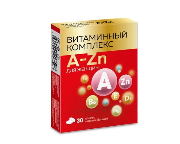 Витаминный комплекс от А до Цинка для женщин таблетки 1100 мг x30