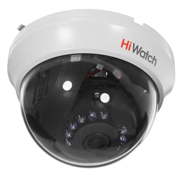 DS-T591(C)(2.8mm) HiWatch Бюджетная видеокамера 4х форматная (CVI/TVI/AHD/960h) Mix-HD цветная купольная со встроенной ИК подсветкой, ДЕНЬ/НОЧЬ