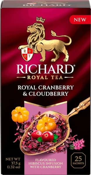 Напиток чайный RICHARD Royal Cranberry&Cloudberry, 25пак