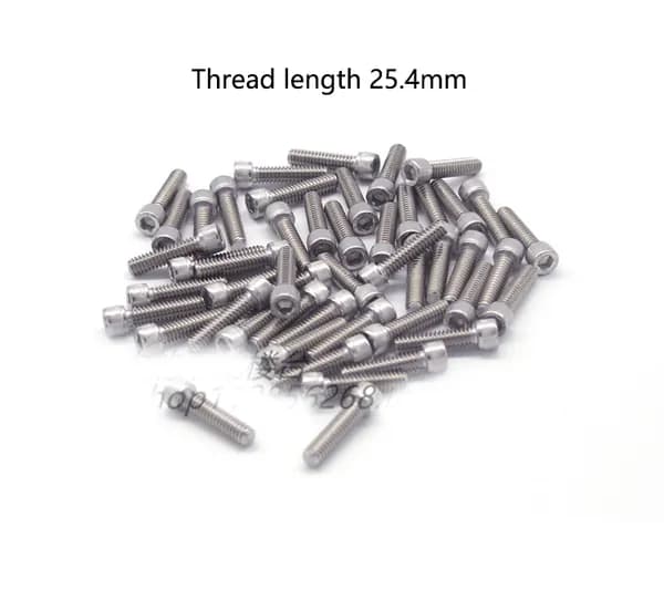 Astro Screw,Болты из нержавеющей стали 304, длина резьбы 25.4 мм, британские и американские UNC1/4-20, шестигранное гнездо, аксессуары для телескопов