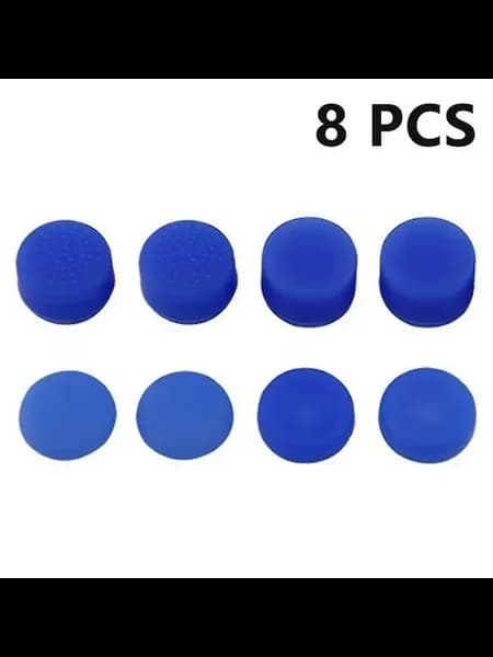 8 силик. накл. на джойстик PS2-PS4, Xbox Цв. синий