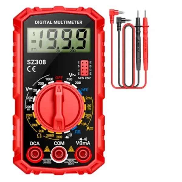 O3Aneng SZ308 Square Wave Digital Tester 1999 Считает HFE Triode Buzzer Multimeter Red