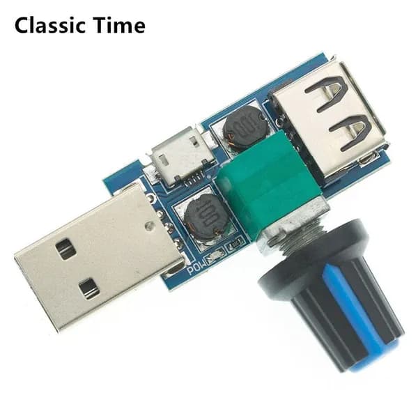 Мини USB Контроллер управления вентилятором Регулятор объема воздуха Отключение звука охлаждения Многофункциональный модуль DC 5V