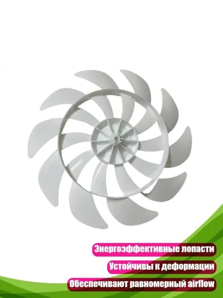 Пластиковые лопасти для вентилятора 250 мм, - 12 дюймов