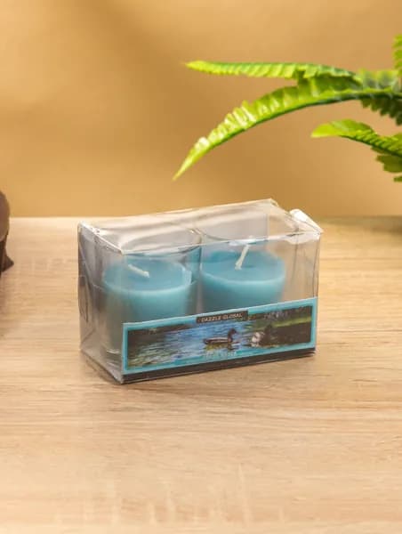 Свечи в стакане DAZZLE CANDLE 70 г, набор 2 шт., пресная вода