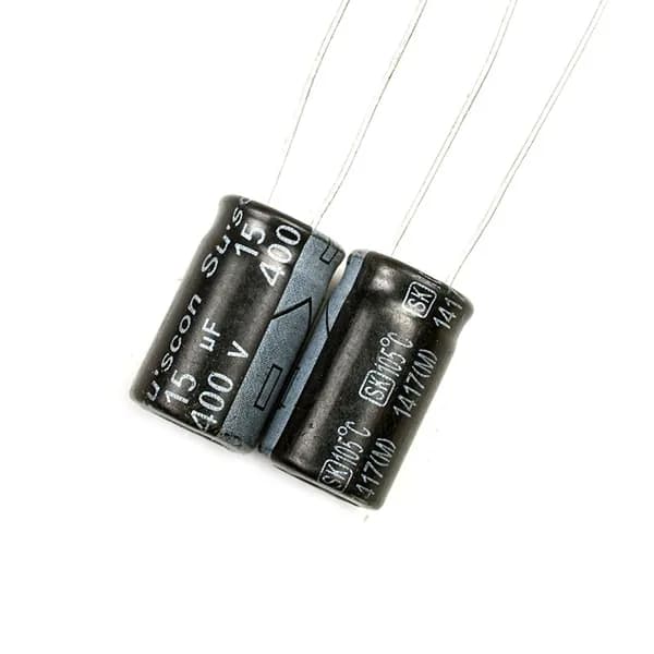 2шт.Конденсатор 400В-15мкФ (15uF-400V, 13x16мм)