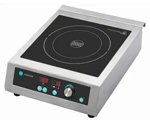 Плита профессиональная индукционная Hurakan HKN-D35F PRO, 1 конфорка, 10 уровней мощности, диаметр 12-26 см. таймер, 180 мин., 0.5-3.5 кВт 220В