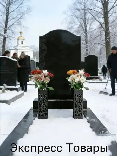 Кладбище вставлено вазой, навестить покойных людей с собой, 2 шт.квадрат