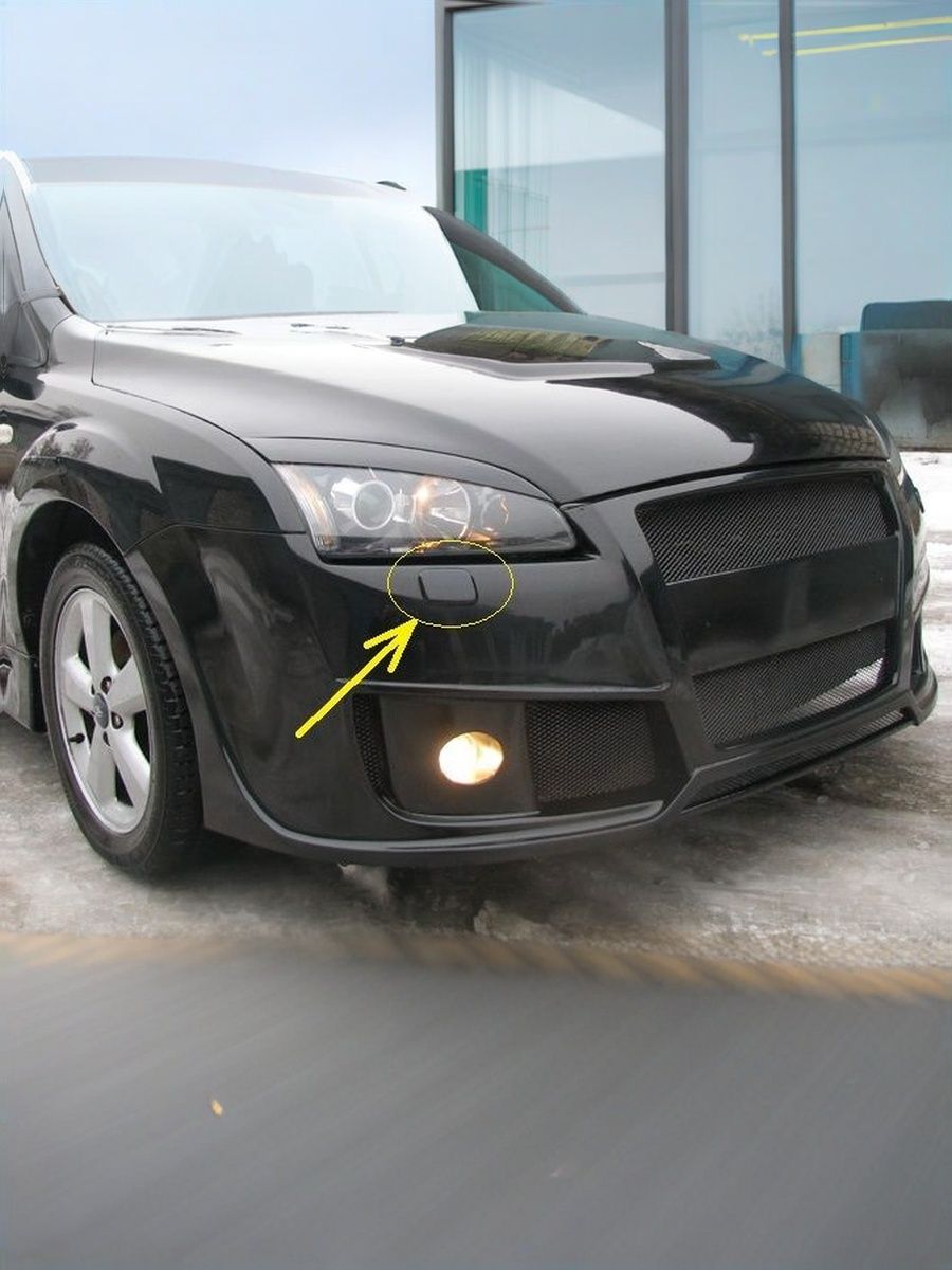 Крышка форсунки омывателя фары для Ford Focus 2 дорестайлинг (правая - пассажирская)