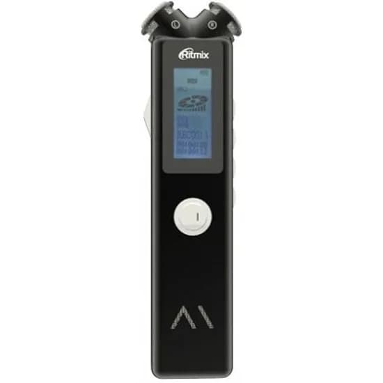 Диктофон цифровой Ritmix черный, 8 ГБ, MP3;WAV28 ч, RITMIX RR-145 8GB black