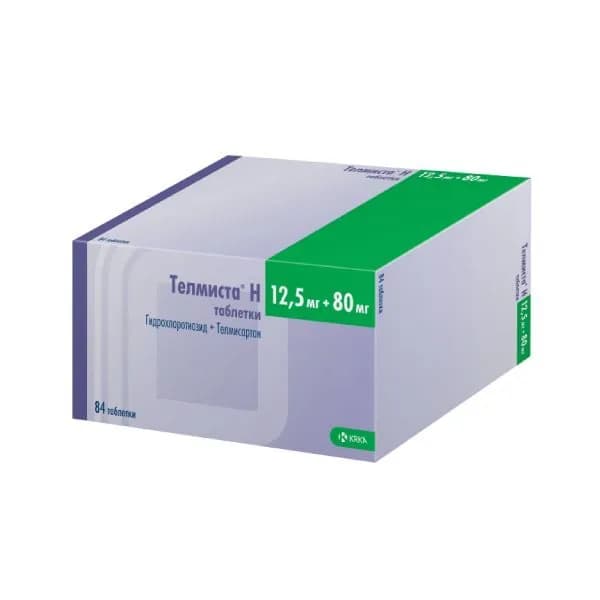 Телмиста Н таблетки 12,5мг+80мг 84шт