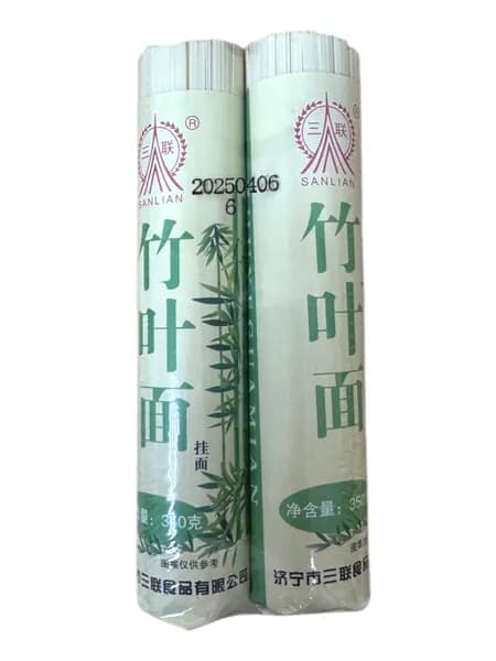 Sanlian Лапша пшеничная "Бамбуковая" 2 шт х 350 гр для блюд вок