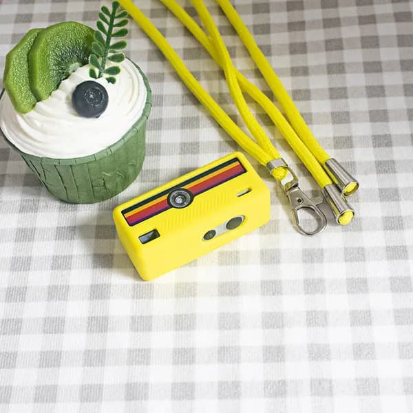 Силиконовый чехол для камеры Kodak Charmeira Keychain, жёлтый, противоударный