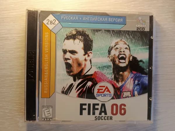 Диск с винтажной игрой для слабого ПК FIFA soccer 06