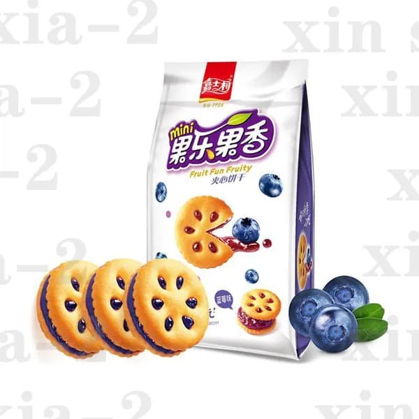 Фруктовый сэндвич Jia Shi Li Fruit Joy с фруктовым вкусом <вкус черники, 85 г>suxia