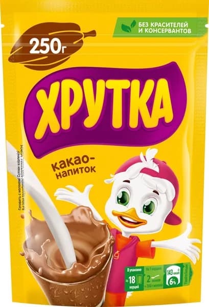 Какао-напиток ХРУТКА быстрораствим.250г