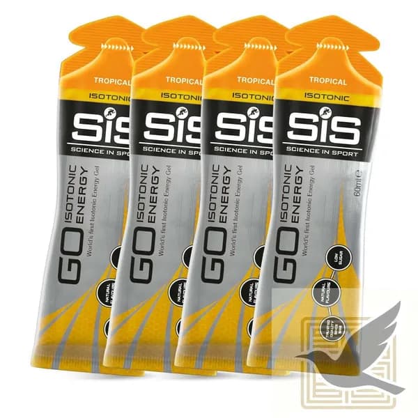 SiS, GO Isotonic Energy Gel, Гель изотонический углеводный, вкус Тропические фрукты, 60мл, 4шт.