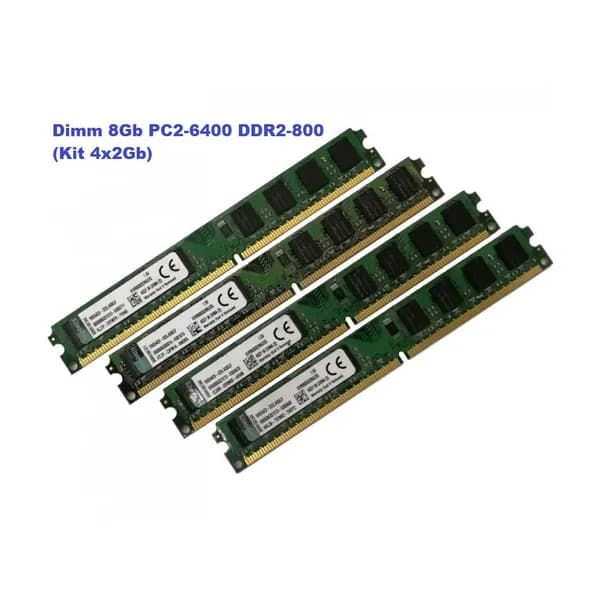 Оперативная память DDR2, 800 МГц, 4 x 2 ГБ (King KVR800D2N6/2G 99P5429-002.A00LF (Kit 4x2Gb))