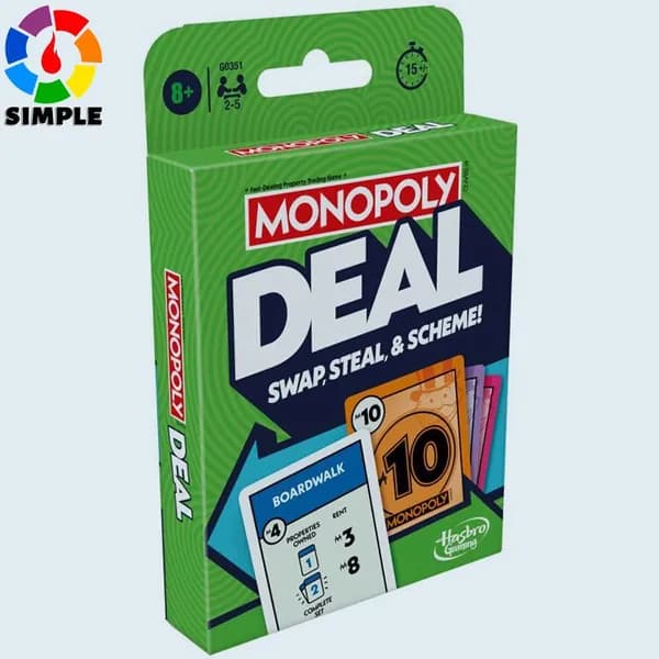 Monopolys Deal Card Game, Quick-Playing Family Card Game Карточная игра Настольная игра
